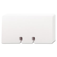 Plain Unruled Refill Card, 2 1/4 x 4, White, 100