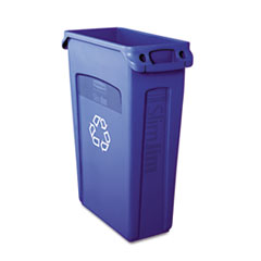 Slim Jim Recycling Container
w/Venting Channels, Plastic,
23 gal, Blue - C-SLIM JIM
W/VENTING CHANNELS,RECYCLING
IMPRINT