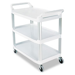Open Sided Utility Cart,
3-Shelf, 40-5/8w x 20d x
37-13/16h, Off-White -
C-EXTRA OPEN UTIL CART YS WHI