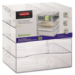 Optimizers Four-Way Organizer with Drawers, Plastic, 10 x