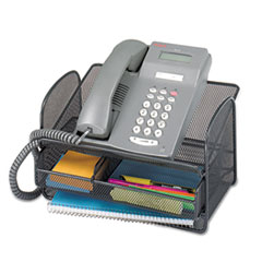 Onyx Angled Mesh Steel
Telephone Stand, 11 3/4 x 9
1/4 x 7, Black -
ORGANIZER,PHONE STAND,BK