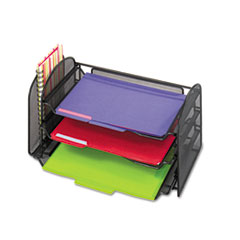 Mesh Desk Organizer, 1
Vertical/3 Horizontal
Sections, 16 1/4 x 9 x 8,
Black - ORGANIZER,MSH
TRYSLIDE,BK