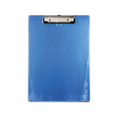 Plastic Clipboard, 1/2&quot;
Capacity, Holds 8-1/2w x 12h,
Ice Blue -
CLIPBOARD,RECYCLED,IC