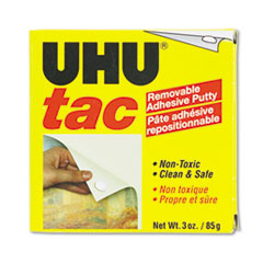 Tac Adhesive Putty,
Removable/Reusable, Nontoxic,
3 oz/Pack -
ADHESIVE,UHU,MOUNTING,PTY