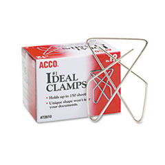 Ideal Clamps, Steel Wire, Large, 2-5/8&quot;, Silver, 12/Box