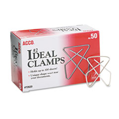 Ideal Clamps, Steel Wire, Small, 1-1/2&quot;, Silver, 50/Box