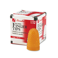 Rubber Finger Tips, Size 13,
Large, Amber, 12/Pack -
PAD,F/FINGER,RUBR,SZ13