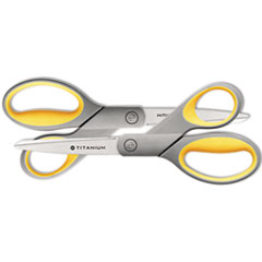 Titanium Bonded Scissors, Pack of 2, 8&quot; Straight -
