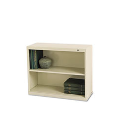 Metal Bookcase, 2 Shelves,
34-1/2w x 13-1/2d x 28h,
Putty -
BOOKCASE,STL,2SHF,28&quot;H,PY