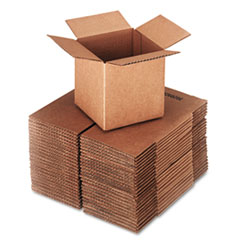 Corrugated Kraft Fixed-Depth
Shipping Carton, 6w x 6l x
6h, Brown -
BOX,6X6X6CORRUGATED,BRKR
