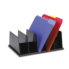 Large Desktop Sorter, Five
Sections, Plastic, 13 1/2 x 9
1/8 x 5, Black - SORTER,LGE
STND,RECYC,BK