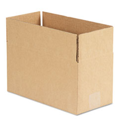 Corrugated Kraft Fixed-Depth
Shipping Carton, 6w x 12l x
6h, Brown - BOX,12X6X6
CORR,BRKR