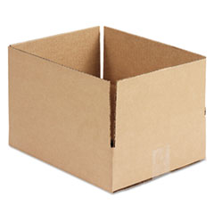 Corrugated Kraft Fixed-Depth
Shipping Carton, 10w x 12l x
3h, Brown -
BOX,12X10X3,CORRUG,BRKR