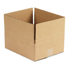 Corrugated Kraft Fixed-Depth
Shipping Carton, 10w x 12l x
4h, Brown -
BOX,12X10X4,CORRUG,BRKR