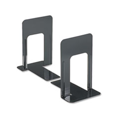 Economy Bookends, Nonskid, 5
7/8 x 8 1/4 x 9, Heavy Gauge
Steel, Black -
BOOKEND,NONSKID,9&quot;H,BK