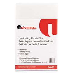 Clear Laminating Pouches, 3 mil, 9 x 14 1/2, 25/Pack -