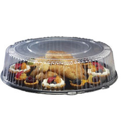 Round Catering Tray with Dome
Lid, 16 in - CATERLINE RND
PLAS PLTR DOME LID 16IN CMB
BLK/CL