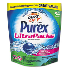 Ultrapacks Liquid Laundry
Detergent, Mountain Fresh, 54
Packets/Pack - C-PUREX ULTRA
CONC LIQ 1 LOAD PK MOUNTAIN
BREEZE