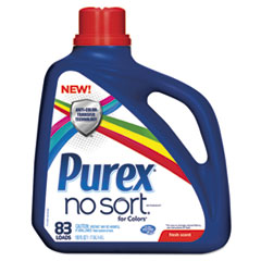 No Sort Liquid Laundry
Detergent, Fresh Scent, 150
oz Bottle - C-PUREX HE LNDRY
DETERG LIQ 150OZ BTL FRSH
SCNT 4/