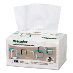 ServOne Napkins, 1-Ply, 6 1/2 x 4 1/4, White, 188/Pack -