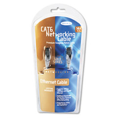 High Performance CAT6 UTP Patch Cable, 14 ft., Gray -