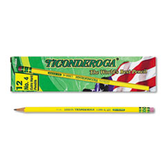 Woodcase Pencil, 2H #4, Yellow Barrel, Dozen -